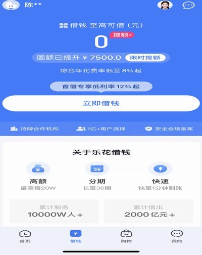 分期乐的额度怎么突然没有了